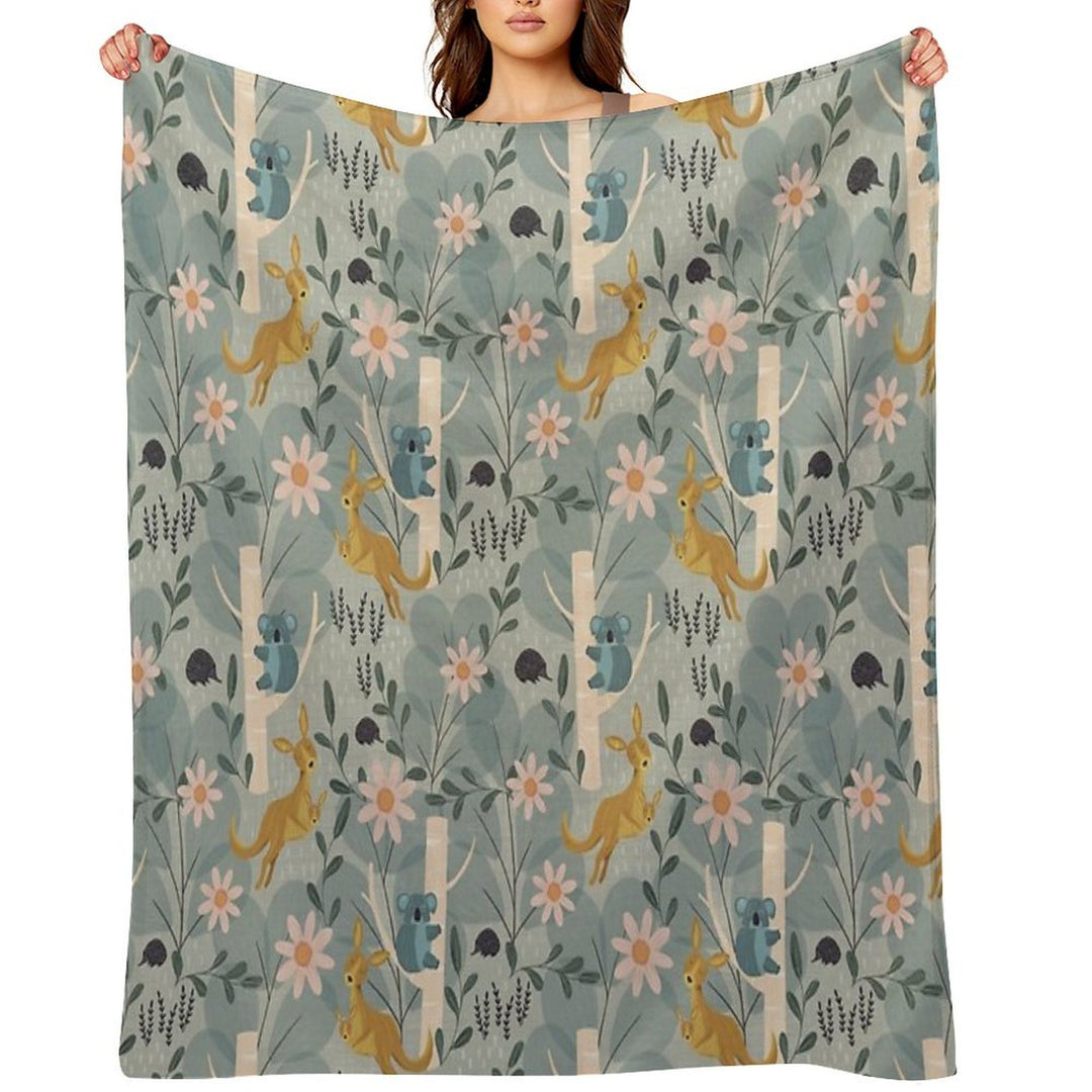 Aussie Animals Velvety-soft Throw Blanket