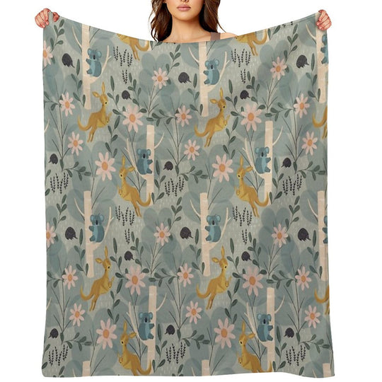 Aussie Animals Velvety-soft Throw Blanket