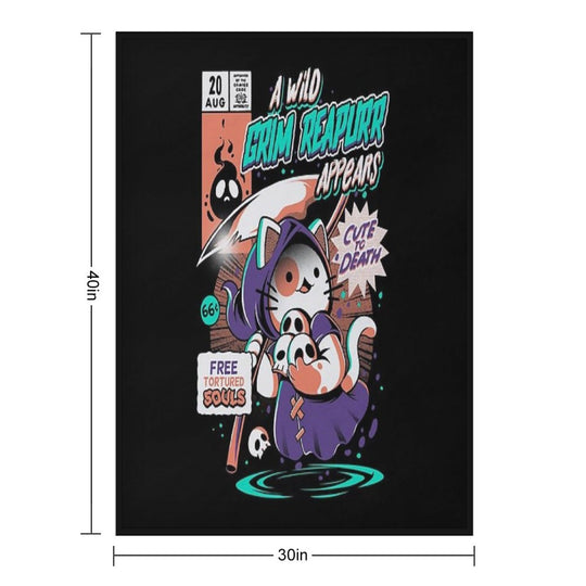 Grim Reapurr Lightweight Throw Blanket