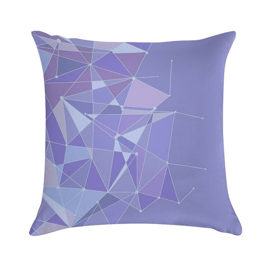 Galaxy Purple Wall Soft Reinforced Edging Throw Pillow