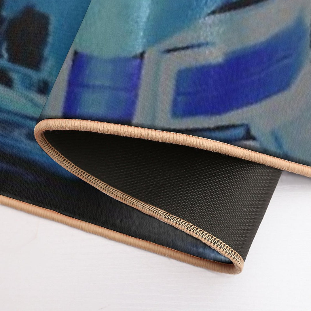 Mass Effect Liara T'Soni Digital Flag Painting  High-Traffic Bath Mat