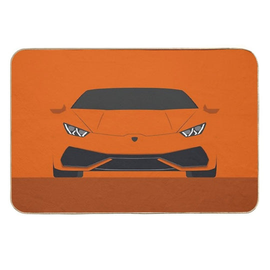 Huracan - Vector Drawing  Non-Slip Bath Mat