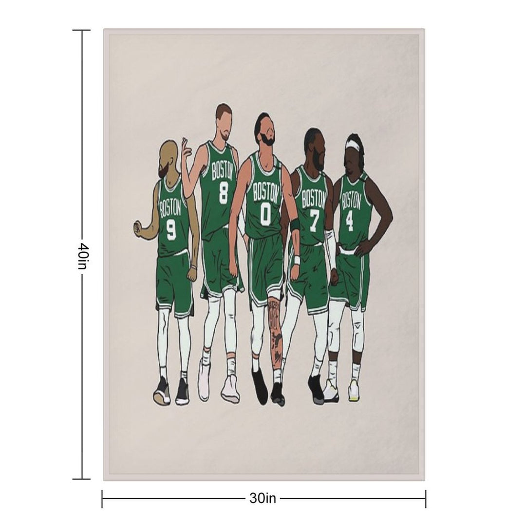 D White, KP, Jrue & The Jays Machine-washable Throw Blanket