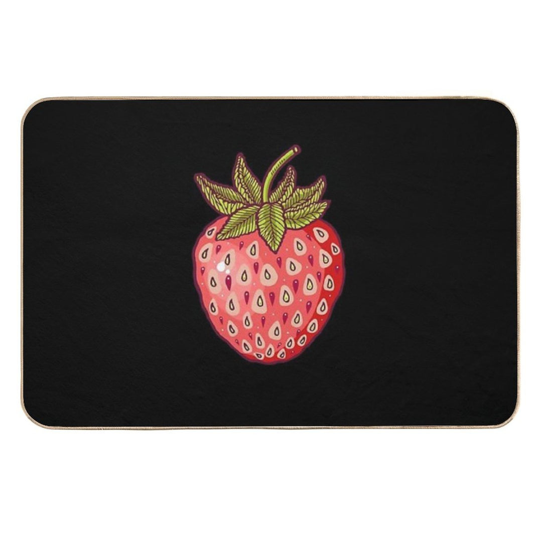 Strawberry Fields  Fade-Resistant Bath Mat