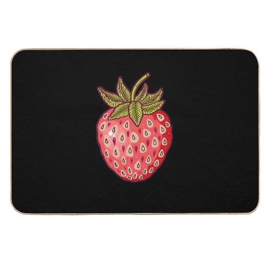 Strawberry Fields  Fade-Resistant Bath Mat