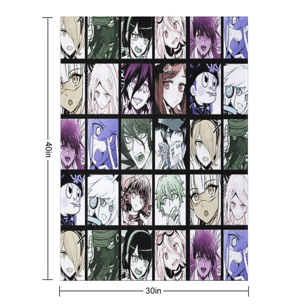 DRV3 Manga Collection (Colored) Plush Throw Blanket