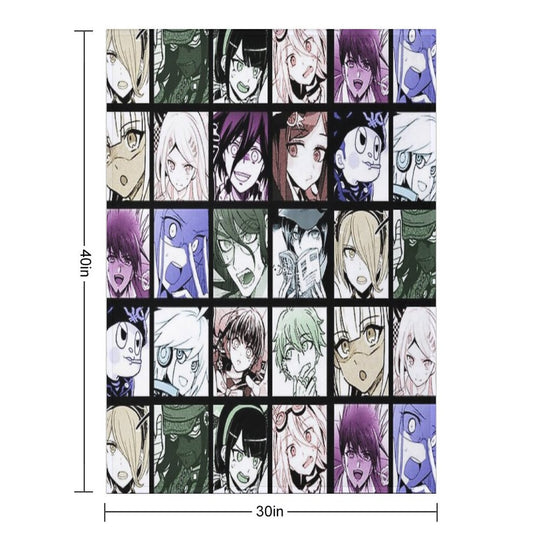 DRV3 Manga Collection (Colored) Plush Throw Blanket
