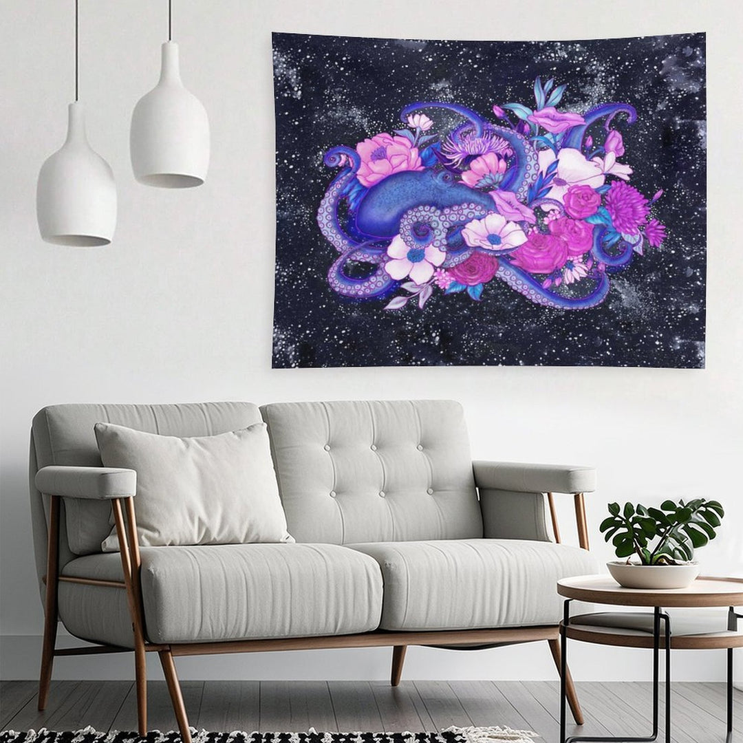 Magic Ocean The Octopus Coloured Version Tapestry