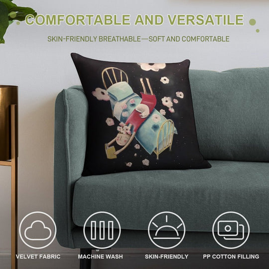 Page Turner Soft Luxury Feel Throw Pillow