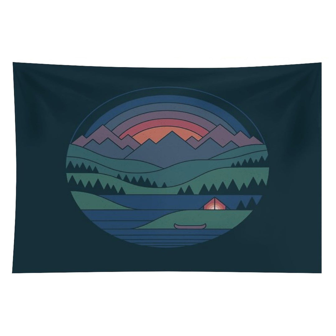The Lake at Twilight Tapestry