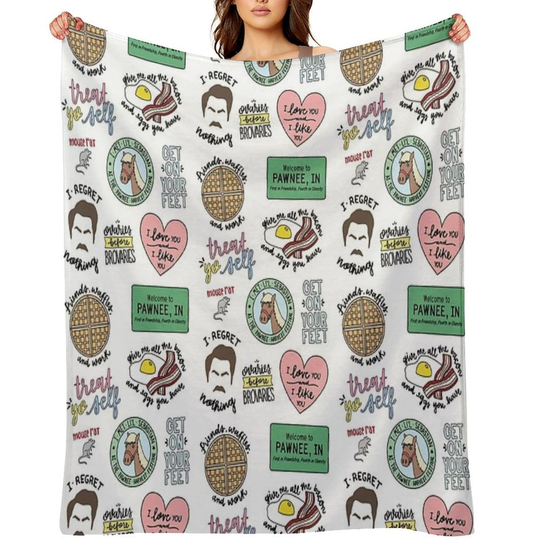Parks And Recreation TV Show Art Quick-dry Throw Blanket