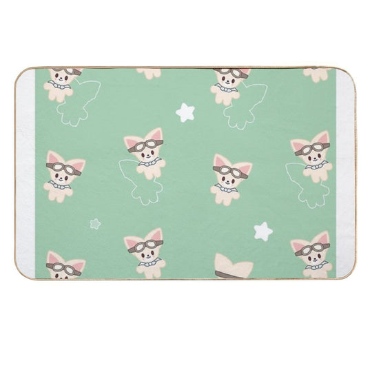 Skzoo FoxI.Ny Pilot - Stray Kids IN Jeongin  Non-Slip Bath Mat