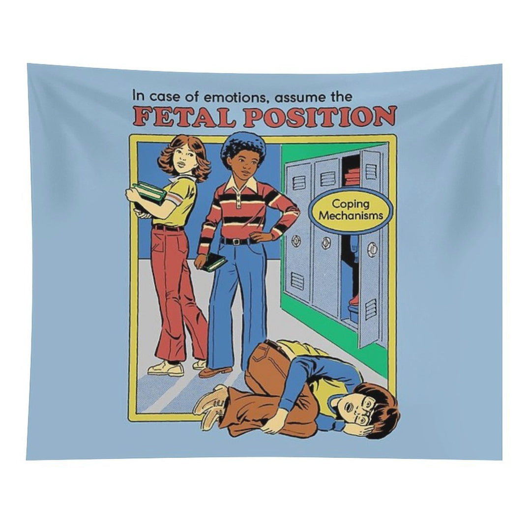 Assume The Fetal Position Tapestry
