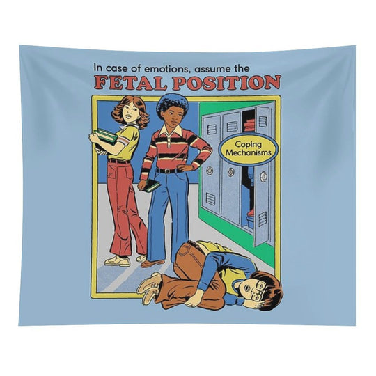 Assume The Fetal Position Tapestry