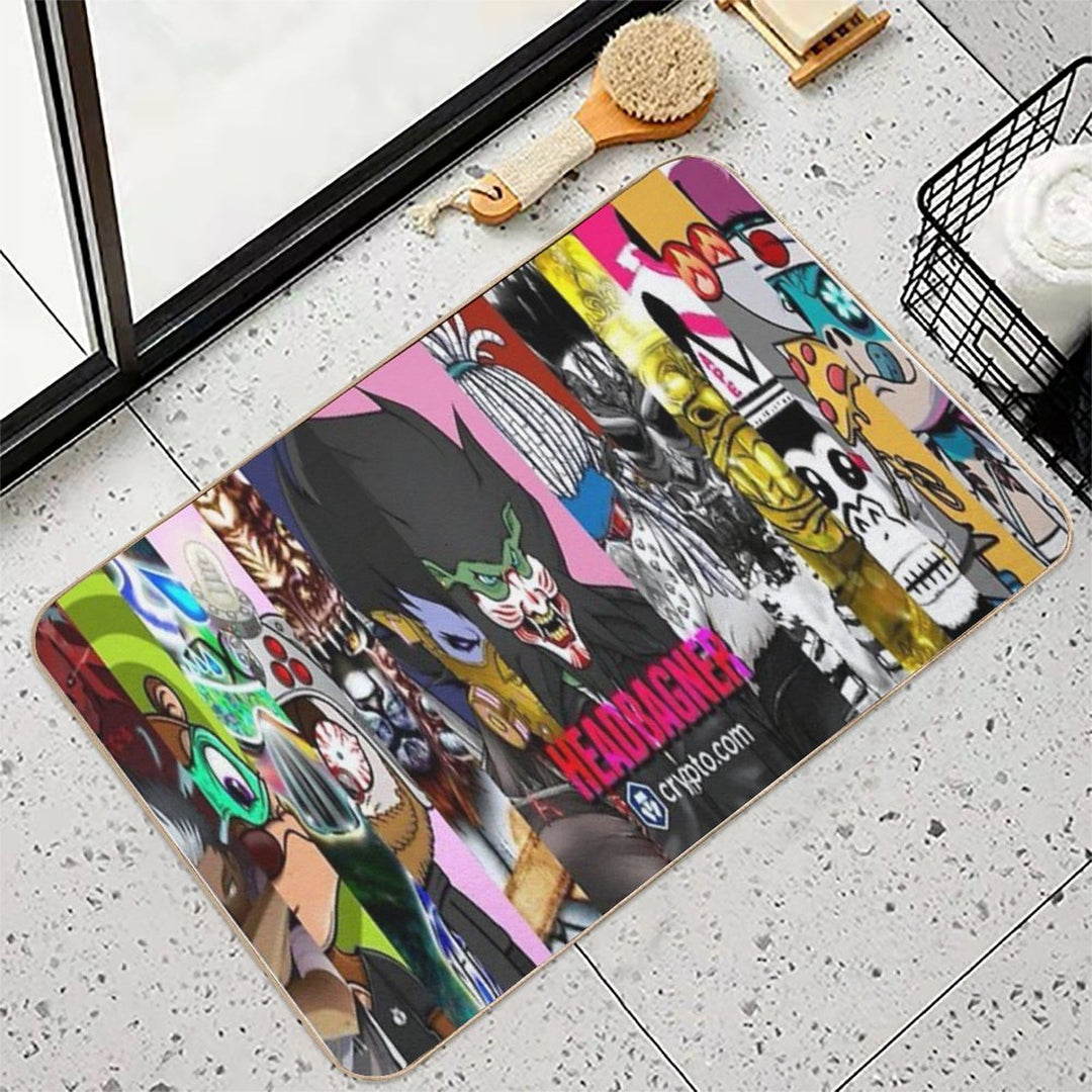 HeadBanger's Banner Durable Bath Mat