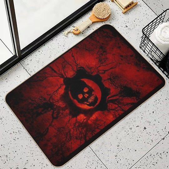 Video Games Skull  Non-Slip Bath Mat