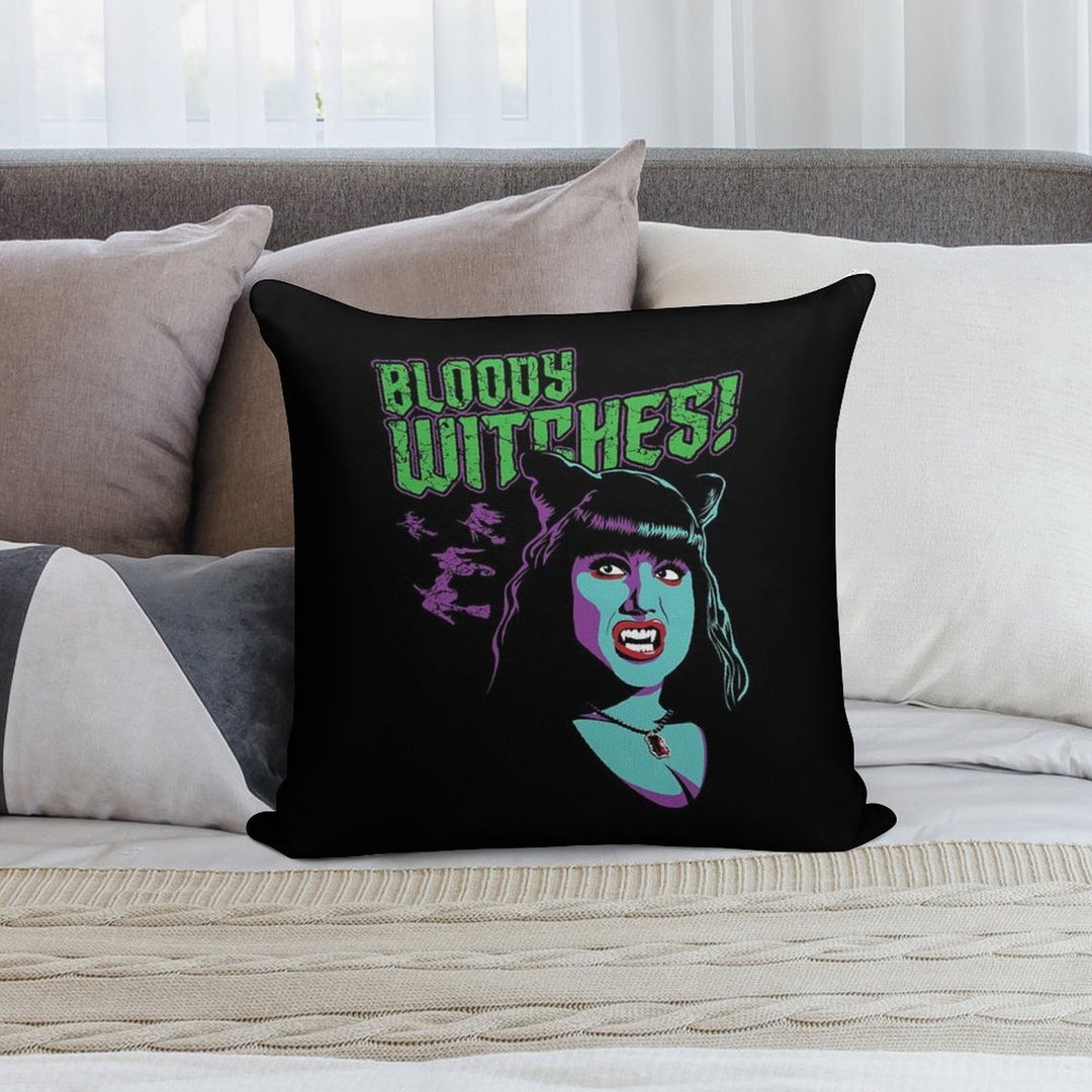 Witches! Soft Skin-Friendly Throw Pillow
