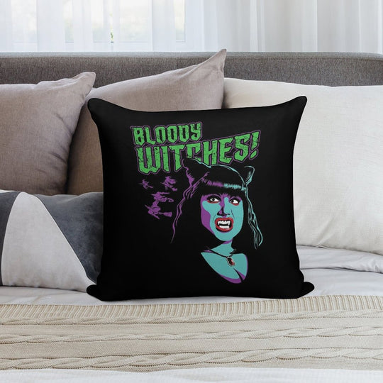 Witches! Soft Skin-Friendly Throw Pillow