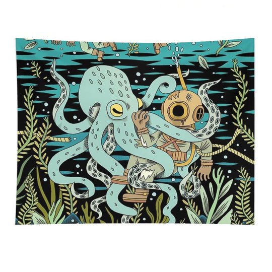 Diver Tapestry