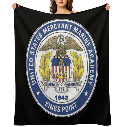 Merchant Marine Academy Logo Gift-ready Throw Blanket