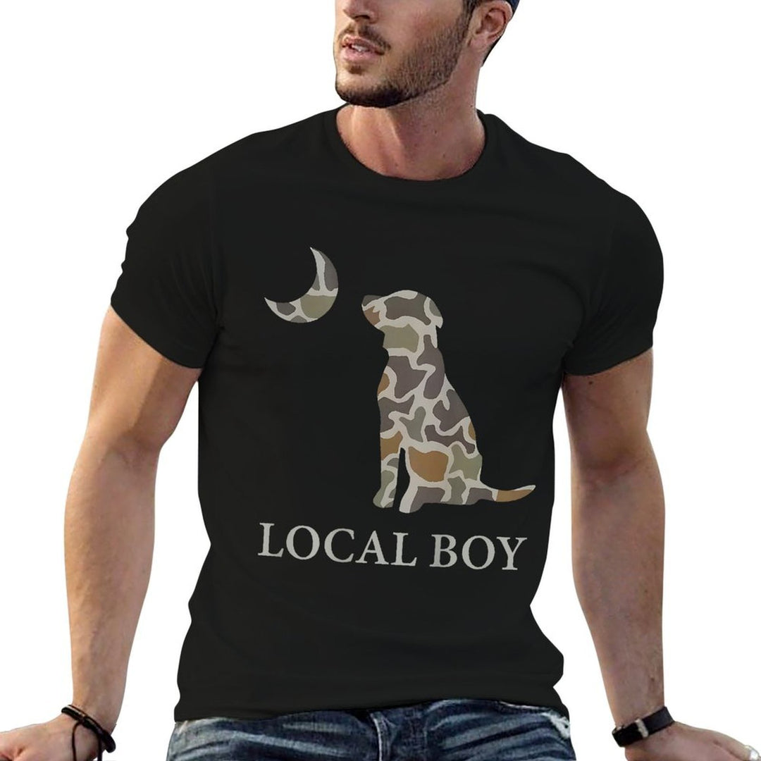 Camo Southern Local Boy Duck Hunting Black Lab Outdoor Men  Quick-drying T-Shirt