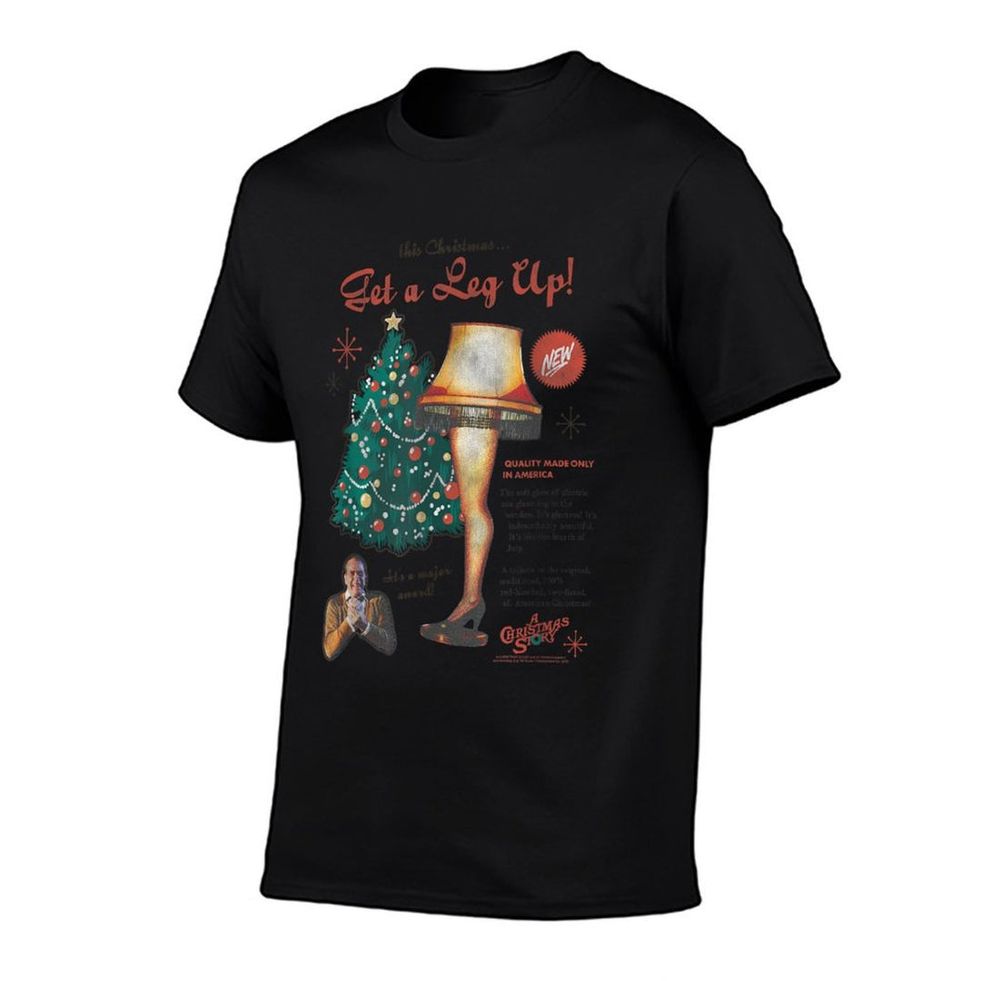 A Christmas Story Leg Lamp Retro Advertisement Holiday  Slim-fit Cut T-Shirt