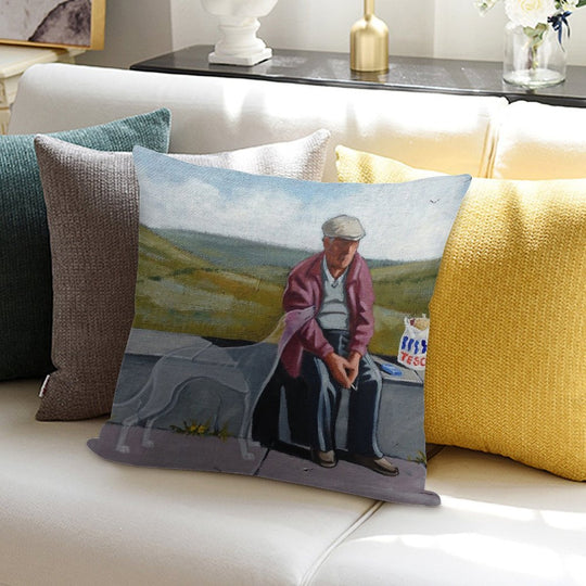 I Wonder If The Ol' Girl Misses Me As Much.. Soft Reinforced Edging Throw Pillow