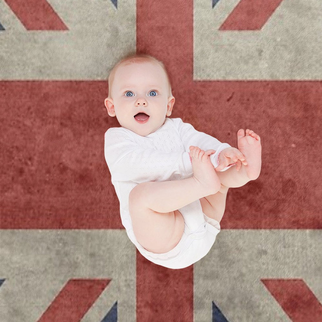 Vintage Union Jack Apron Lightweight Throw Blanket