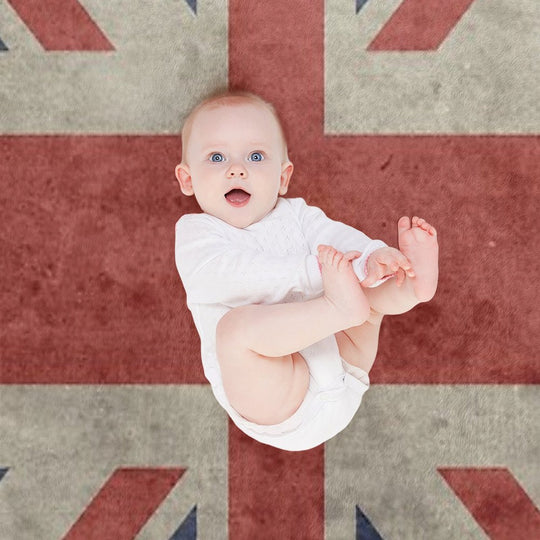 Vintage Union Jack Apron Lightweight Throw Blanket