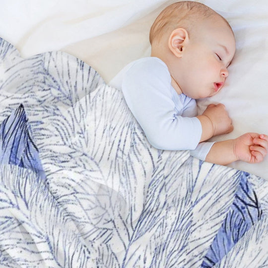 Welcome to The Jungle Elegant Tropical Foliage Pattern, Summer Print Machine-washable Throw Blanket