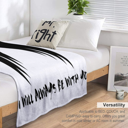 I WILL ALWAYS BE WITH YOU - LEXA (black) Lightweight Throw Blanket