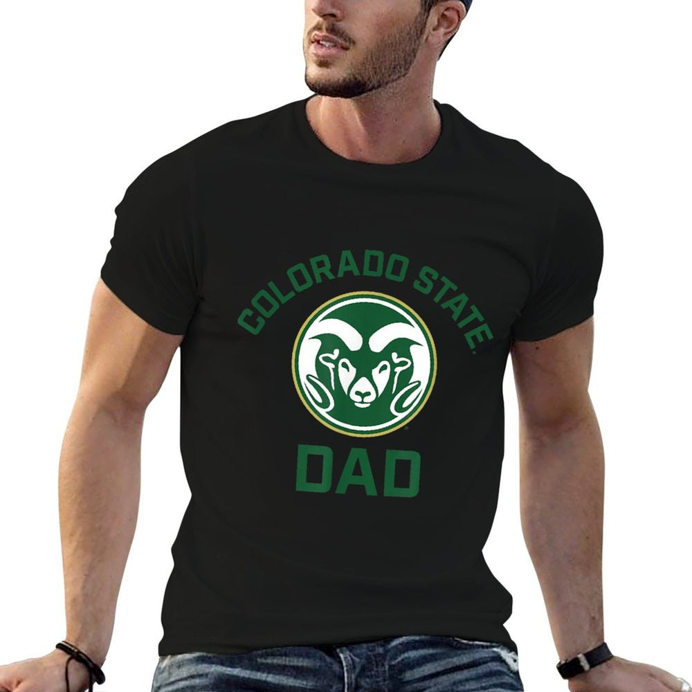 Colorado State University Rams Arched Dad  Tagless Design T-Shirt