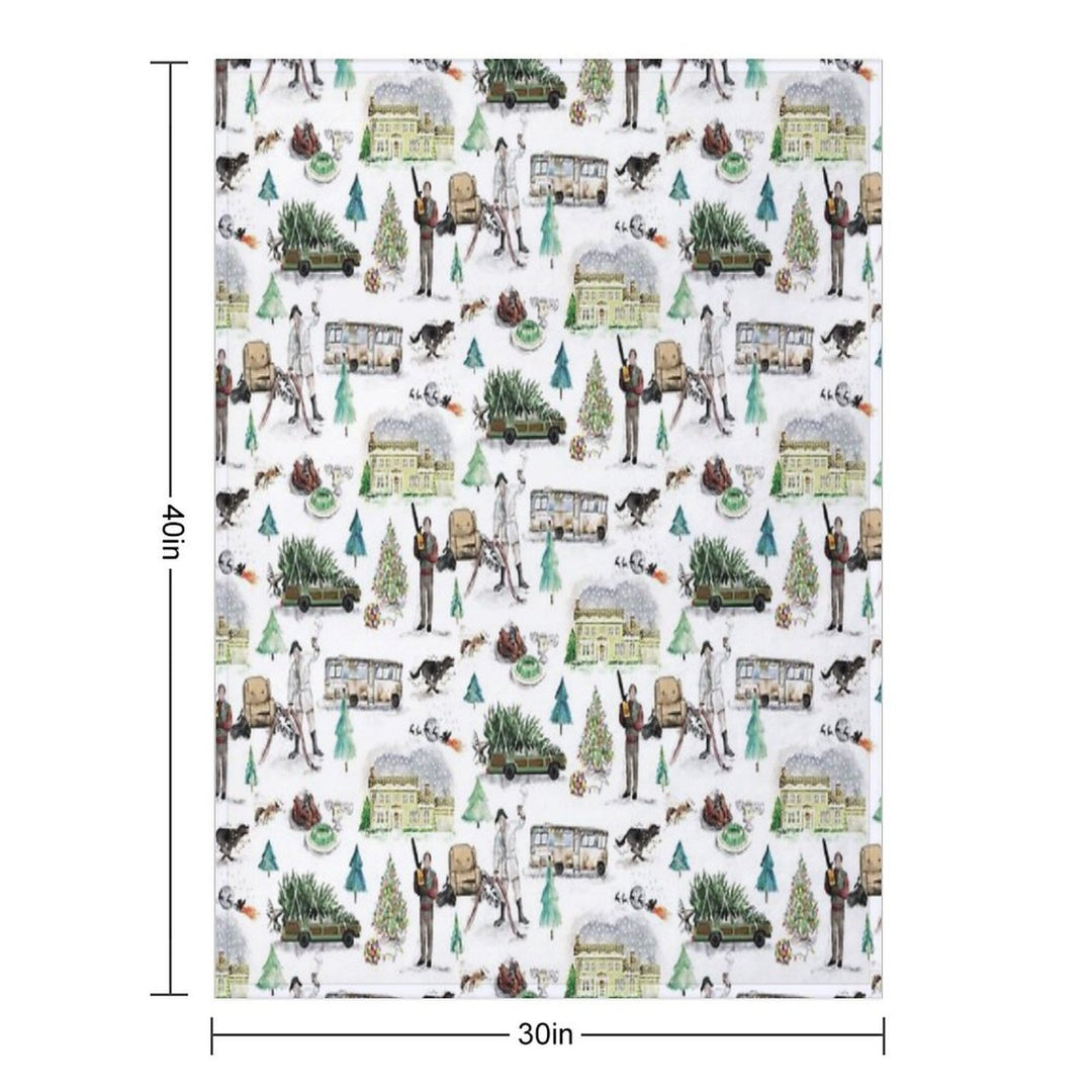 Lampoons Christmas Lightweight Throw Blanket