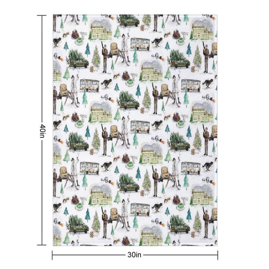 Lampoons Christmas Lightweight Throw Blanket