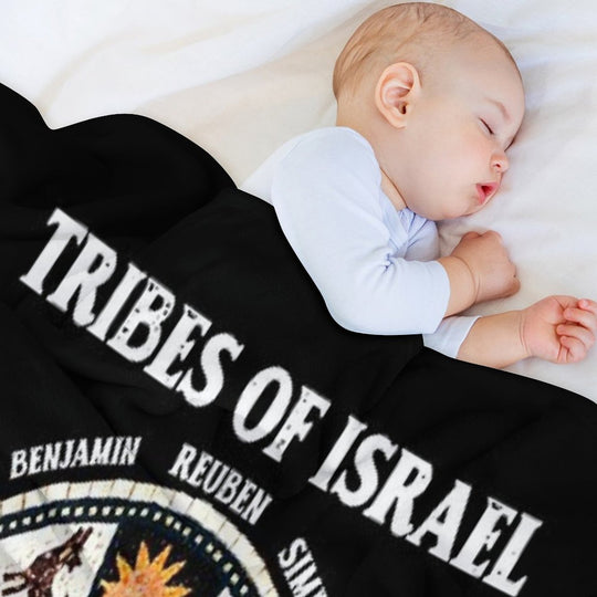 12 Twelve Tribes of Israel Hebrew Israelite Judah Jerusalem Plush Throw Blanket