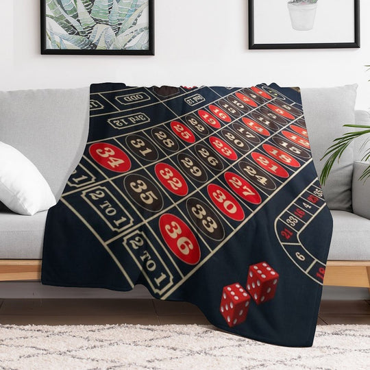 Roulette, Gambling,dice,casino Anti-pilling Throw Blanket