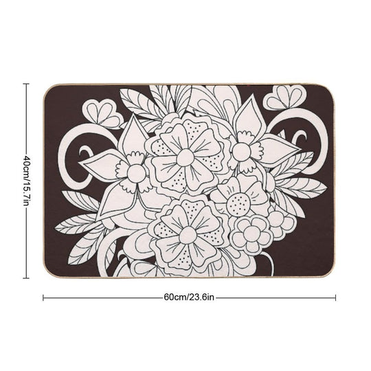 Bouquet with Love  Dirt-Trapping Bath Mat