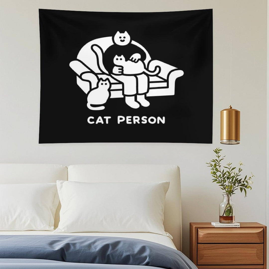 Cat Person Tapestry