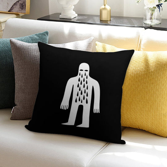 Crying Man Soft Fade-Resistant Throw Pillow