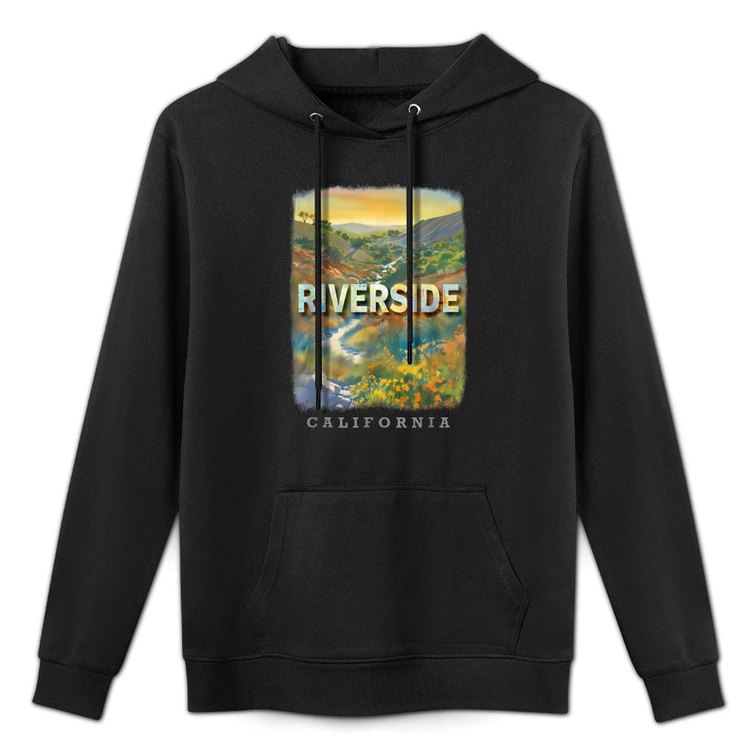 Riverside California CA Natural Landscapes SD425 Colorfast Hoodie