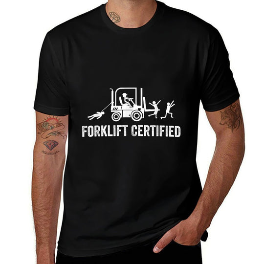 Forklift Certified, Funny Certified Forklift Operator  Stretchy T-Shirt