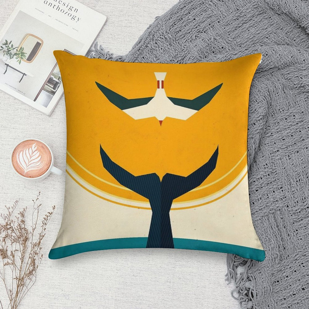 Too Big A Catch Soft Skin-Friendly Throw Pillow