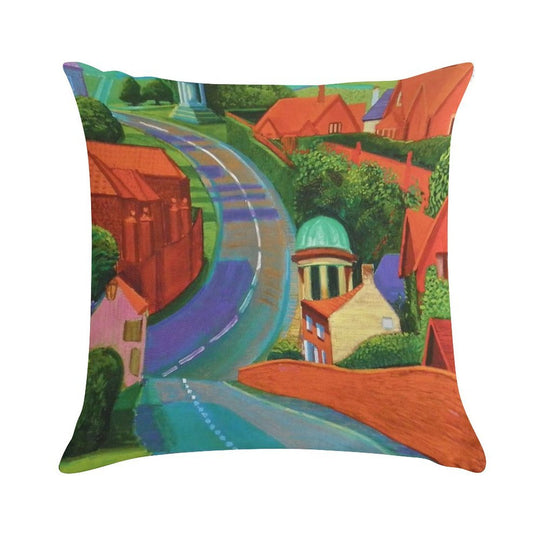 David Hockney Soft Luxury Feel Throw Pillow