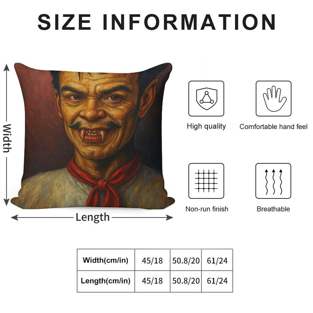 Cantinflas Vampiro Soft Washable Throw Pillow