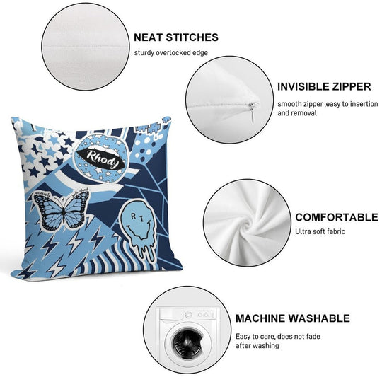 URI Collage Soft High-Density Material Throw Pillow