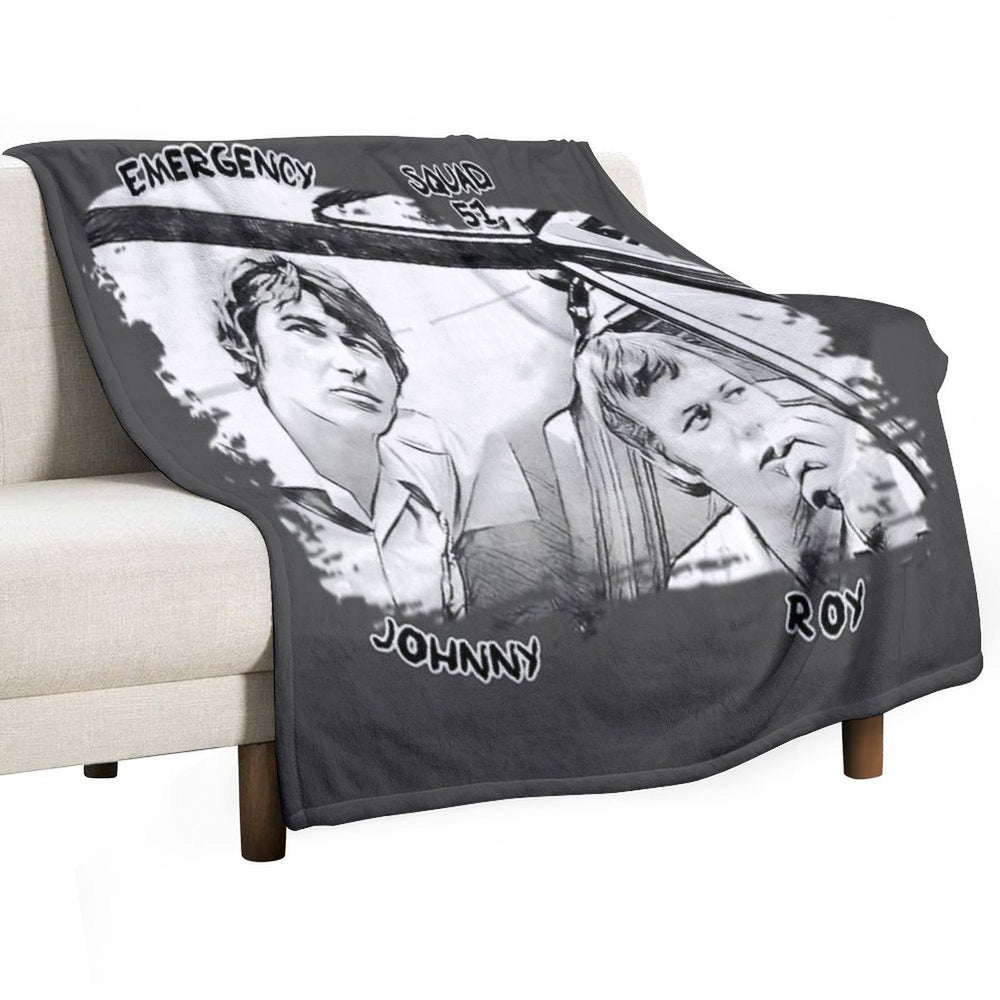 Emergency TV Show Roy And Johnny Comfort Throw Blanket