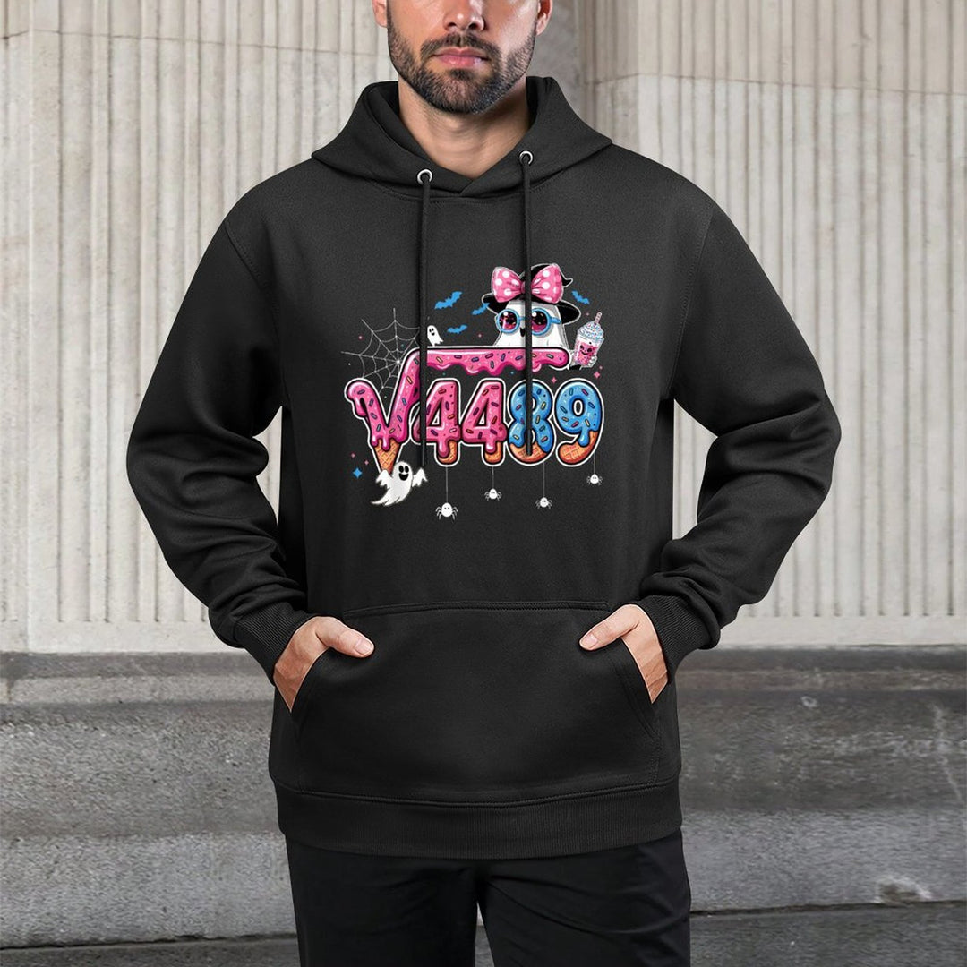 Funny Halloween Six Seven 6 7 Meme Square Root 4489 for Kids Breathable Fabric Hoodie