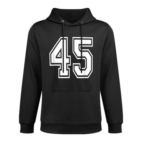 Number 45 45th Birthday Gift Player Team Numbered Jersey Versatile Streetwear Hoodie