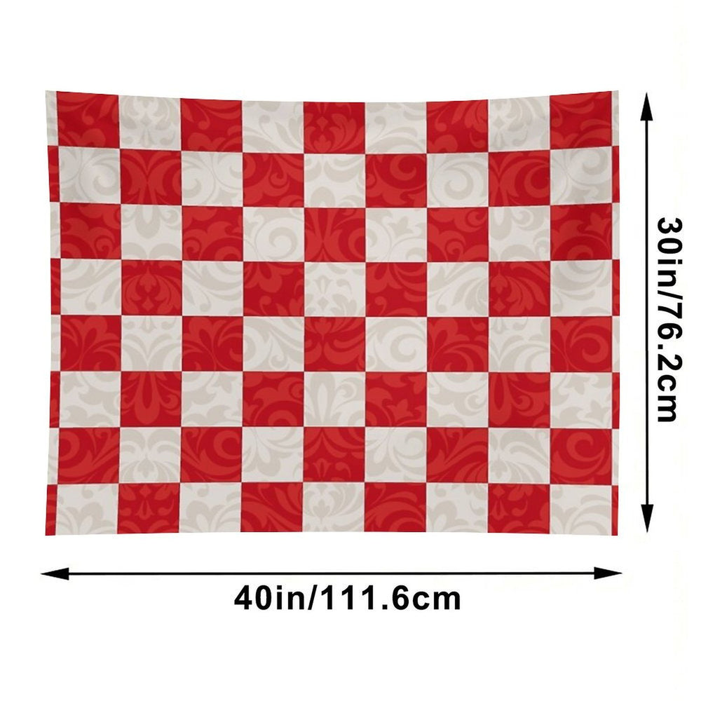 Monica's Checkered Throw Blanket Pattern Tapestry