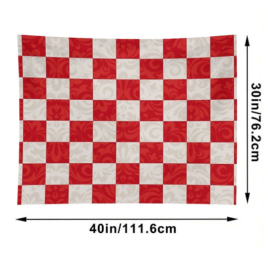 Monica's Checkered Throw Blanket Pattern Tapestry